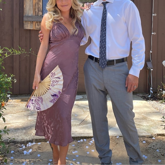 Spell & The Gypsy Collective Mauve Berry Ocean Slip Bias Dress - Picture 1 of 5